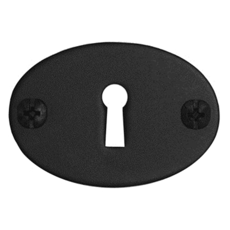 Acorn Mfg Smooth Iron Bean Key Plate - Black Iron AMSBP